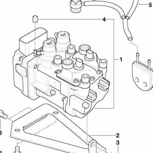 Tubo flexible de ventilación con tapa I-ABS OEM 34517677998 para motos BMW R1150GS, R1200C, R1100S... y más. Original BMW Motorrad.