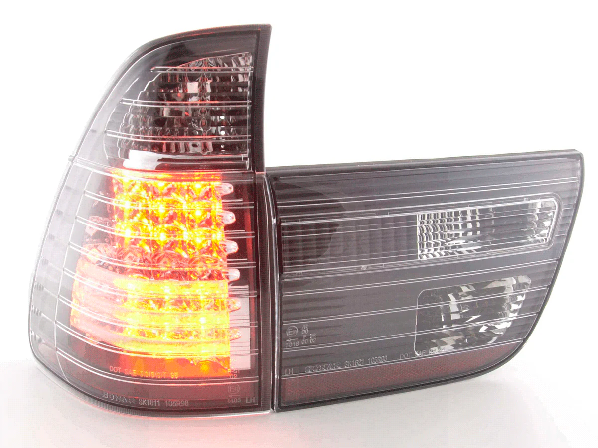 Pilotos traseros LED BMW X5 E53 98-02 negro