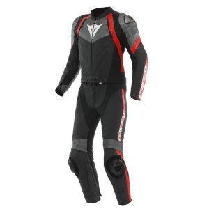Mono Dainese AVRO 4 CUERO 2 PIEZAS BLACK ANTHRACITE RED-LAVA