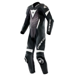 Mono Dainese LAGUNA SECA 6 PERF 1 PIEZA BLACK WHITE RED-FLUO